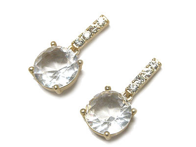 Crystal and glass drop earring