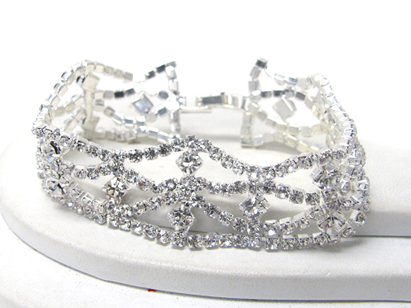 Rhinestone party bracelet