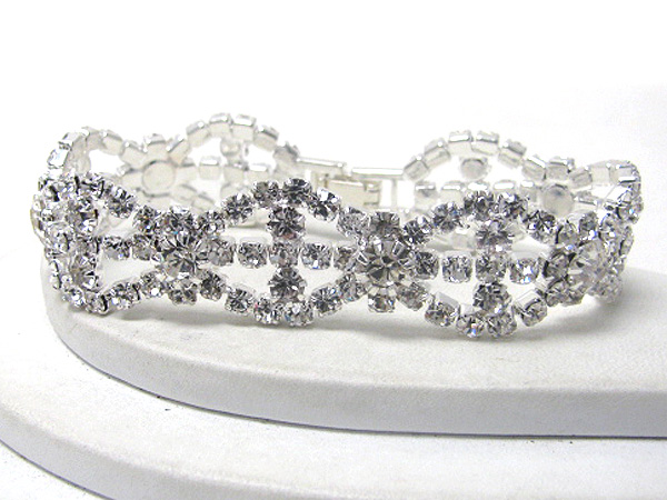 Rhinestone party bracelet