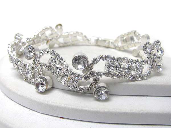 Rhinestone party bracelet