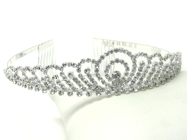 Prom or bridesmaid rhinestone tiara