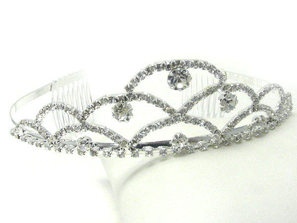 Prom or bridesmaid rhinestone tiara