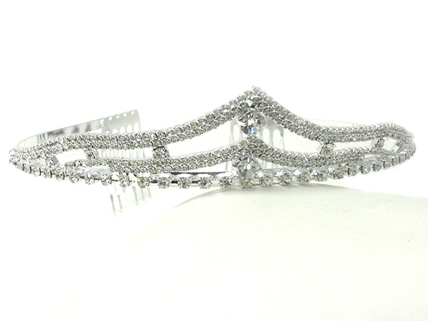 Prom or bridesmaid rhinestone tiara