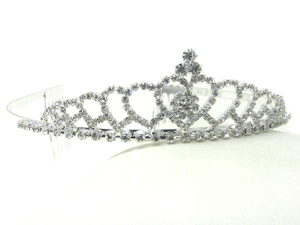 Prom or bridesmaid rhinestone tiara