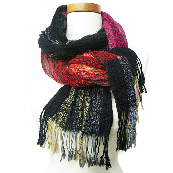 100% polyester braided elastic jaquard scarf