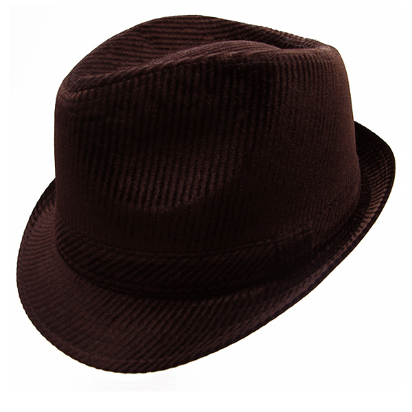 100% polyester solid velvet fedora