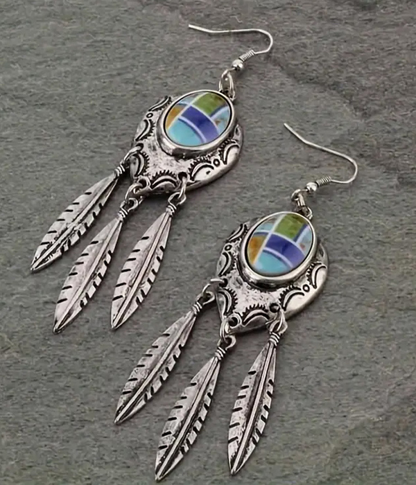 Dream catcher inspired earring