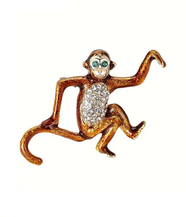 Monkey brooch