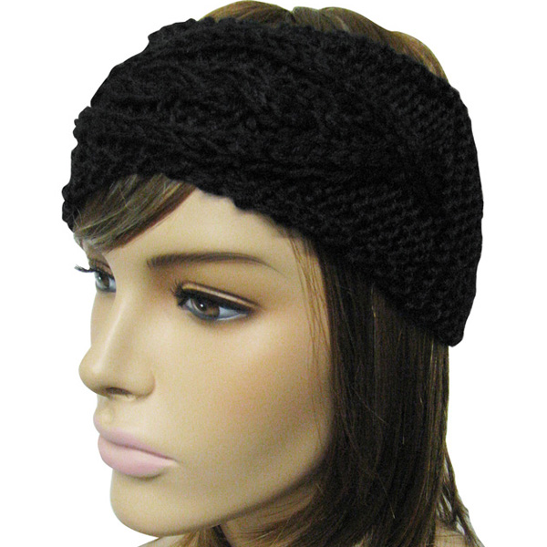 100% polyester button cable swirl headwrap