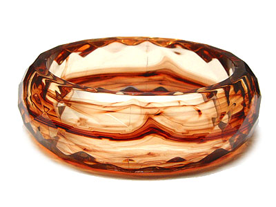 Facet epoxy acrylic bangle