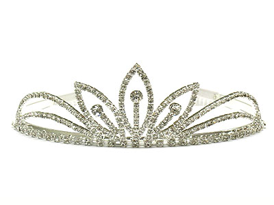 Rhinestone celtic bloosom tiara