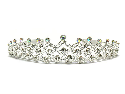 Rhinestone tranquil pond tiara