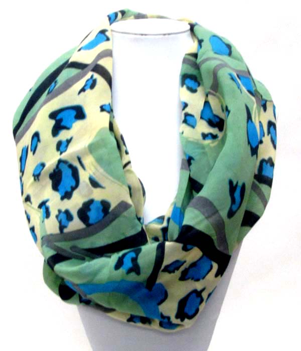 Animal print infinity scarf