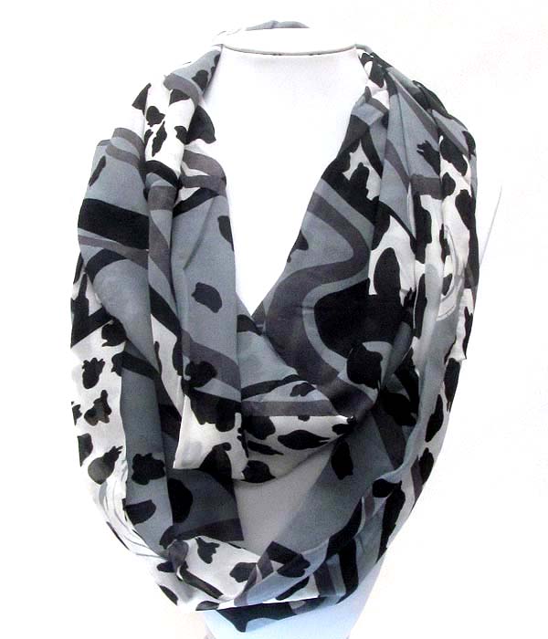 Animal print infinity scarf