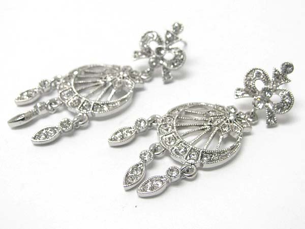 Crystal small chandelier earring