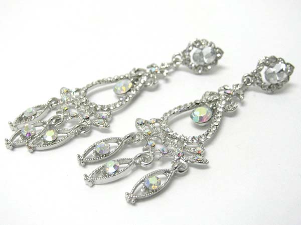 Crystal small chandelier earring