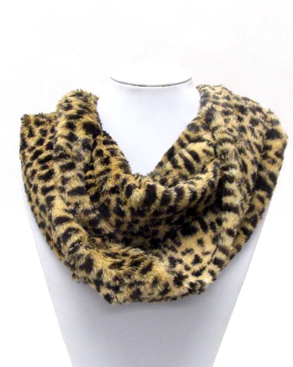 Animal print infinity scarf