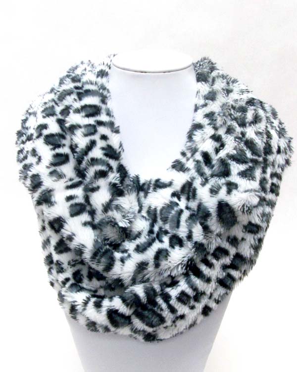 Animal print infinity scarf