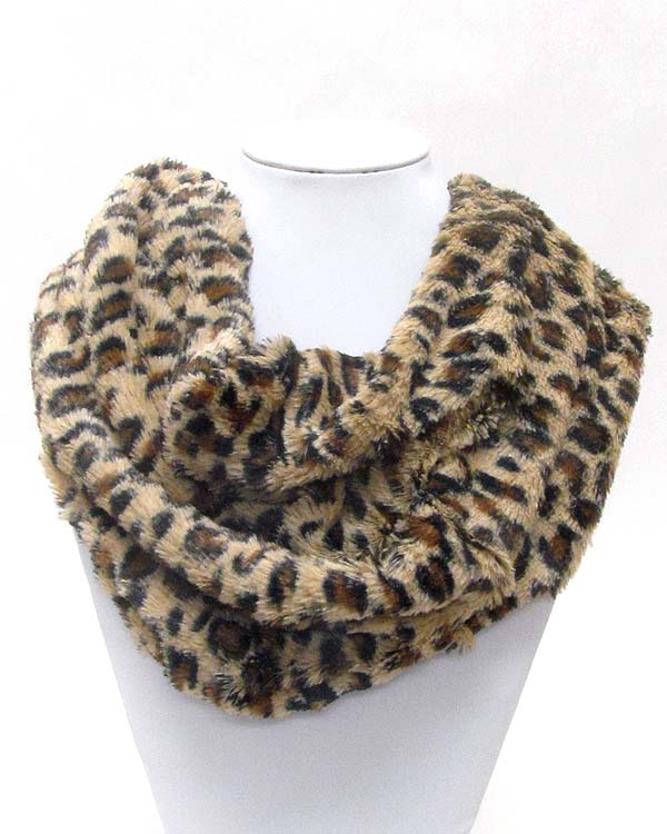 Animal print infinity scarf