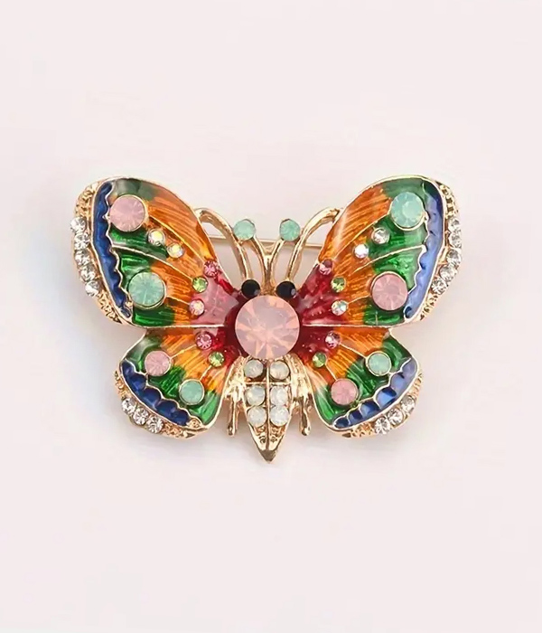 Vintage butterfly brooch