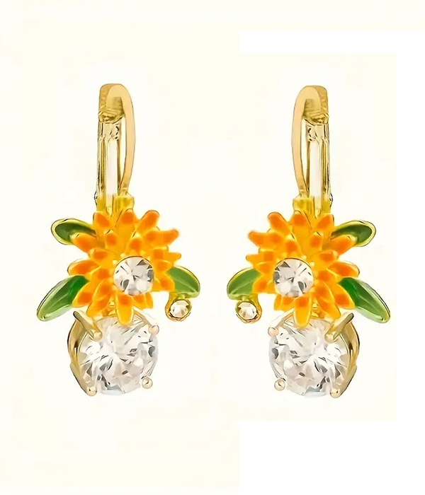 Sunflower earring