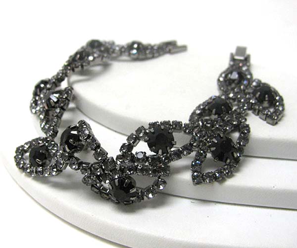 Rhinestone and crystal bracelet