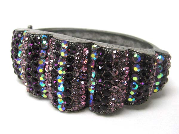 Multi crystal stud bracelet