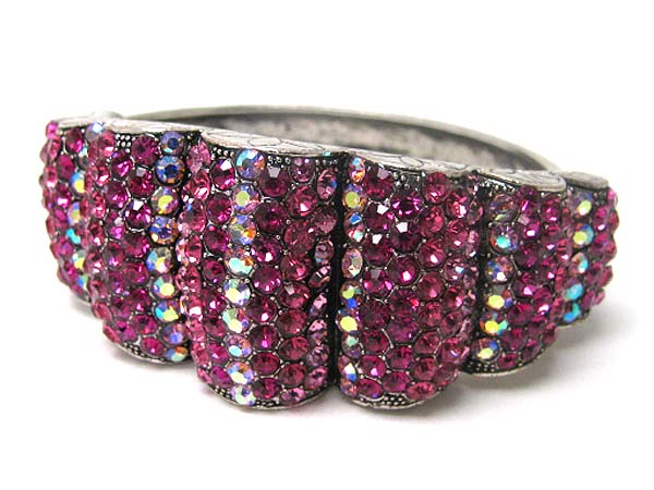 Multi crystal stud bracelet