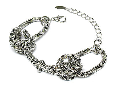 Metal mesh link bracelet