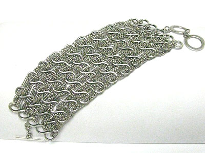 Multi chain link bracelet