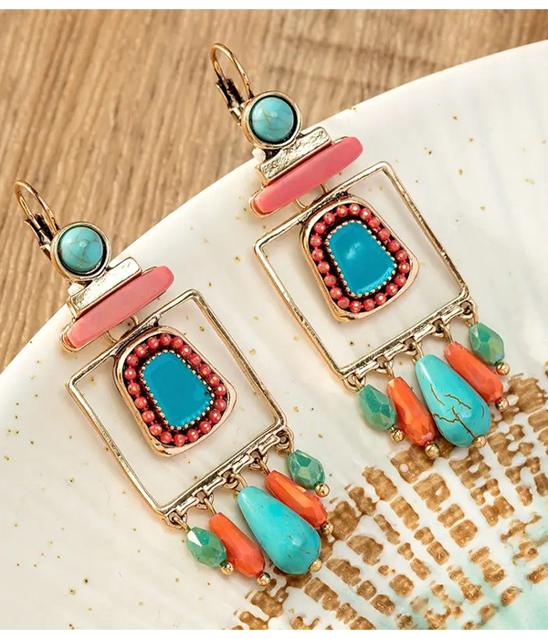 Handcraft boho style earring