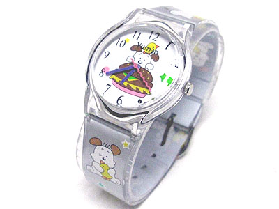 Kids acrylic jelly watch - puppy