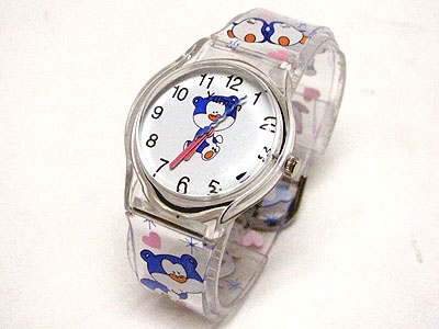 Kids acrylic jelly watch - bear