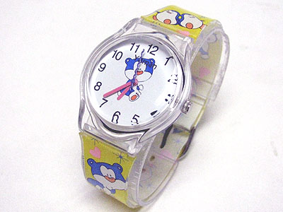 Kids acrylic jelly watch - bear