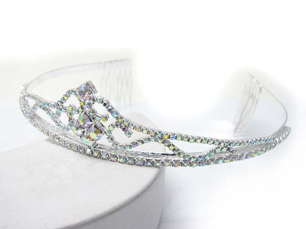 Prom or bridesmaid rhinestone tiara