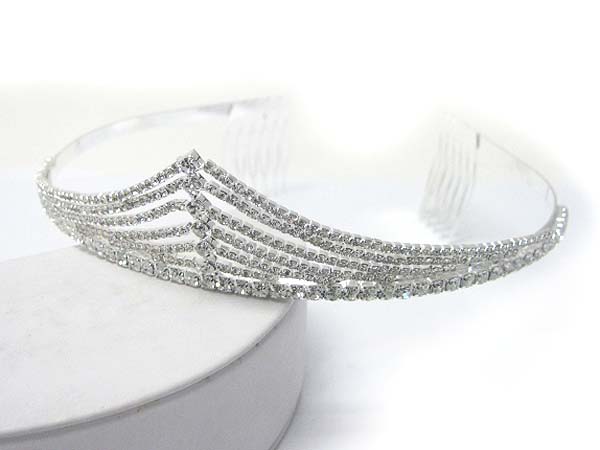 Prom or bridesmaid rhinestone tiara