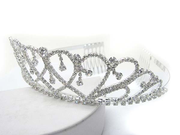 Prom or bridesmaid rhinestone tiara