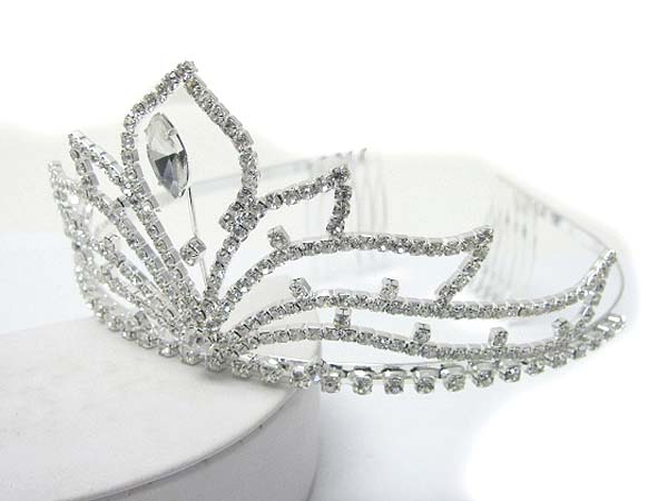 Prom or bridesmaid rhinestone tiara