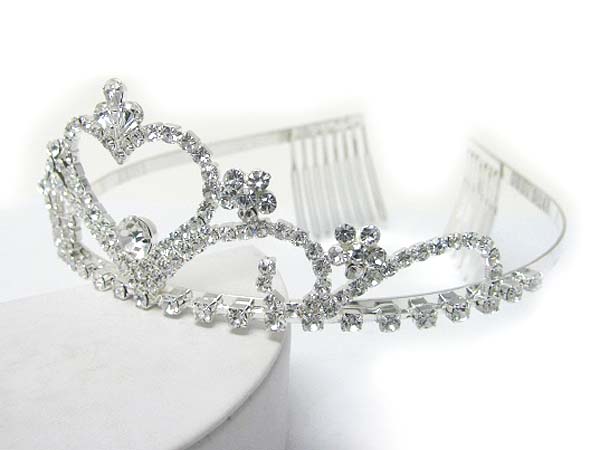 Prom or bridesmaid rhinestone tiara