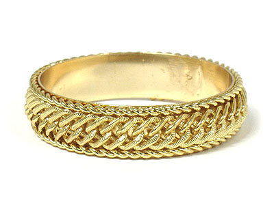 Metal chain bangle bracelet