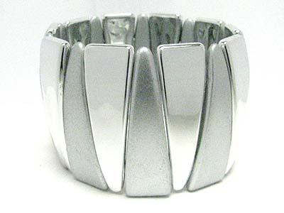 Metal tall bar stretch bracelet