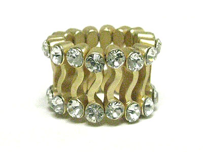 Dual crystal  line stretch ring