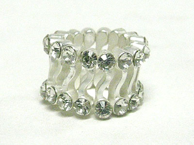 Dual crystal  line stretch ring