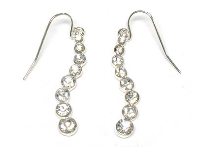 Crystal stone deco journey earring