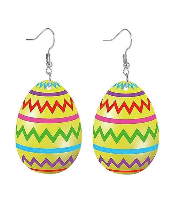 Easter theme acrylic earring - egg