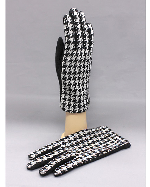 Top quality fashion houndstooth glove