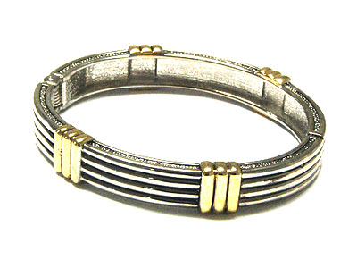 Metal hinge bangle bracelet