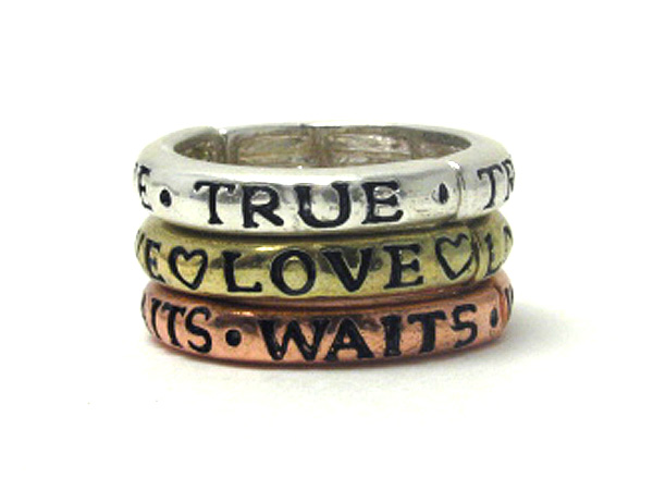 Message stretch ring