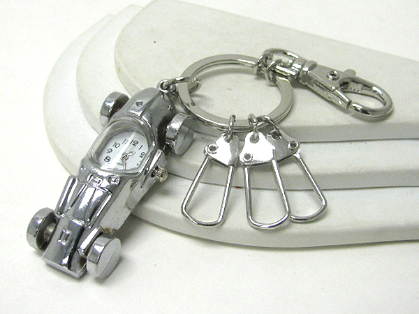 Racing car clock key holder