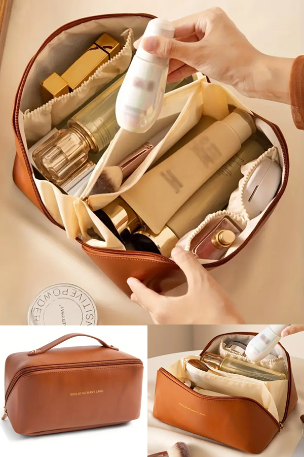 Cosmetic travel organizer bag